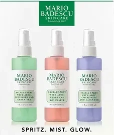 Mario Badescu Spritz. Mist. Glow. 3x Gesichtsspray 118ml Geschenkset