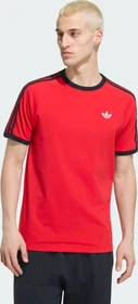 adidas 3-Streifen T-Shirt kurzarm vivid red/black (Herren)