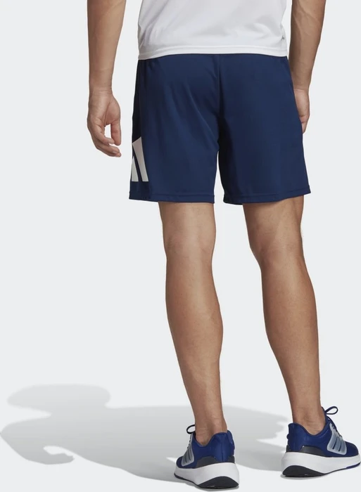 adidas Train Essentials Logo Training Trainingshose kurz dark blue/white (Herren)