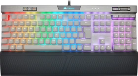 Corsair Gaming K70 RGB MK.2 SE, PBT, MX SPEED RGB Silver, USB, UK