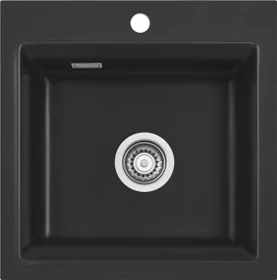 systemceram Kara 51 Einbau Becken mittig nigra