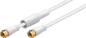 Wentronic Goobay SAT-Flachbandkabel wettergeschützt, F-Stecker - F-Stecker, 80dB, 1.5m