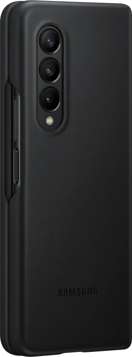 Samsung Leather Cover für Galaxy Z Fold 3 5G schwarz