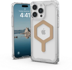 UAG Plyo Case with MagSafe für Apple iPhone 15 Pro ice/gold