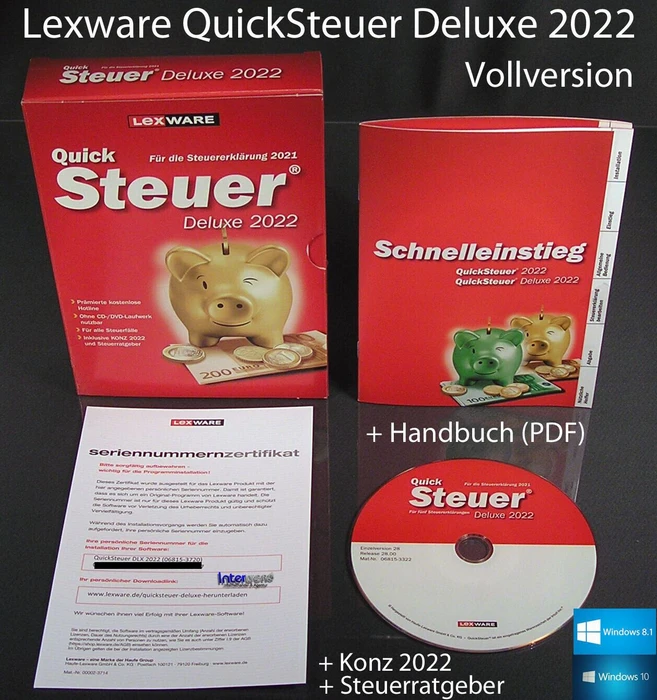 Lexware QuickSteuer Deluxe 2022