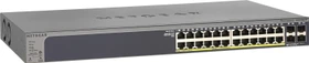 Netgear ProSAFE GS700 Rackmount Gigabit Smart Switch, 24x RJ-45, 4x SFP, 190W PoE+ (GS728TP-200)