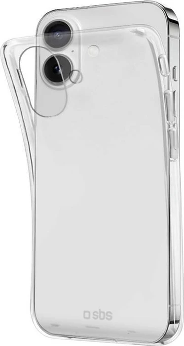 SBS Mobile Re-Skinny Cover für Apple iPhone 16 transparent