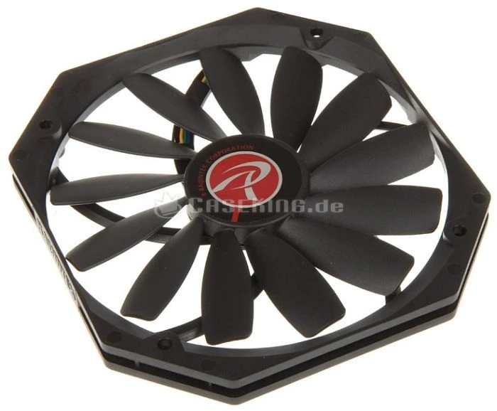 Raijintek Aeolus Alpha, schwarz, 140mm
