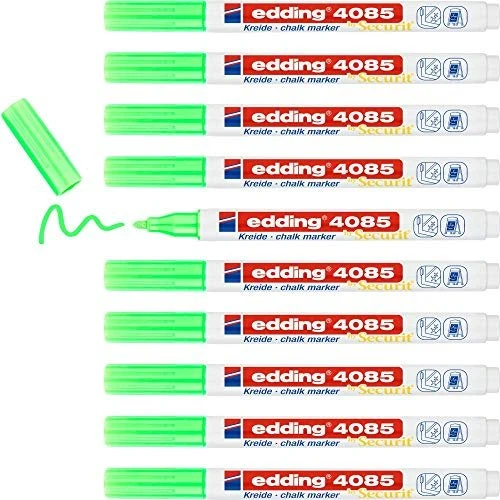 edding 4085 Kreidemarker neongrün, 10er-Pack