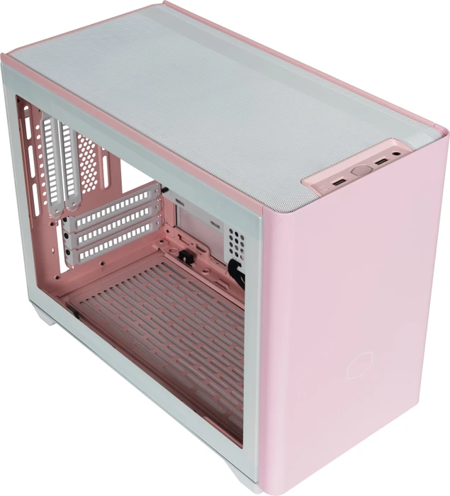 Cooler Master MasterBox NR200P Color Edition Flamingo Pink, Glasfenster, Mini-ITX