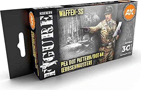 AK-Interactive 3rd Gen Acrylic Colors Figure Series Pea Dot Pattern Dot44 Farbset, 6-tlg.