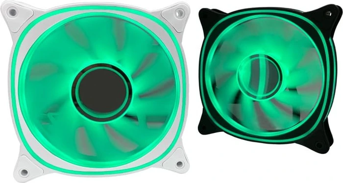 LC-Power Case Fan 120mm ARGB Reverse, weiß, LED-Steuerung, Fernbedienung, 120mm, 3er-Pack