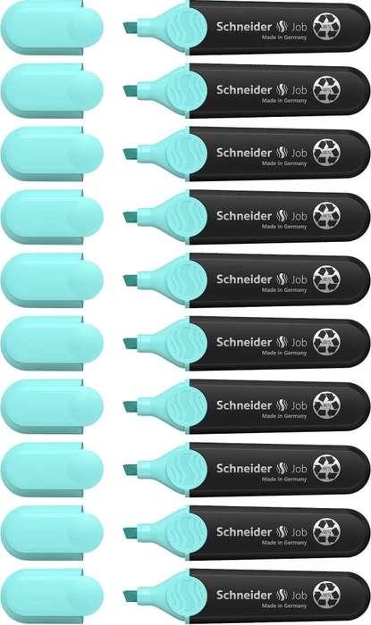 Schneider Job Pastell Textmarker türkis, 10er-Pack