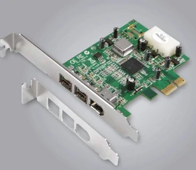 Dawicontrol DC-FW800 PCIe, 3x FireWire 800, PCIe x1