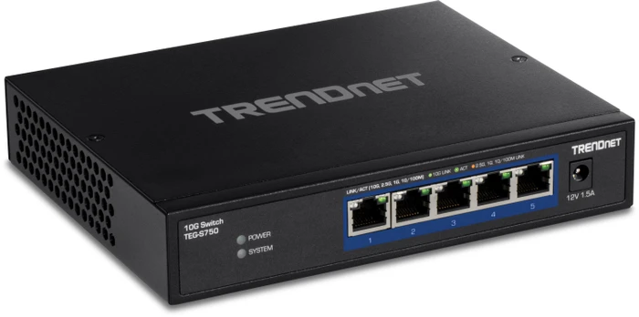 TRENDnet TEG Desktop 10G Switch, 5x RJ-45
