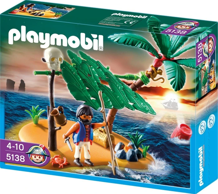 playmobil Pirates Schiffbrüchiger auf Palmeninsel