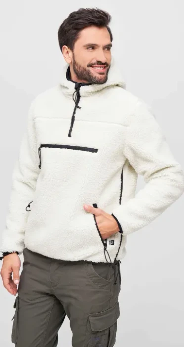 Brandit Teddyfleece Worker Hoodie weiß (Herren)
