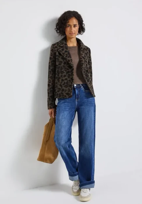 Street One Cosy Leo Jacke teddy brown (Damen)