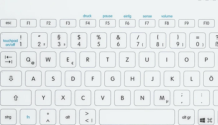 GETT InduKey KR26202 Cleankeys CK5, Touchpad, weiß, USB, DE
