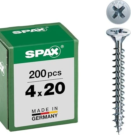 Spax WIROX A9J 4CUT PZ2 Universalschraube, 4x20mm, 200 Stück