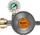 Bradas Gasdruckregler mit Manometer & Sicherheitsventil 50mBar (RG A310IE-002-M)