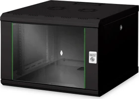 Digitus Professional Unique Serie Wandschrank 7HE, Sicherheitsglastür, IP2X, schwarz, 600mm tief
