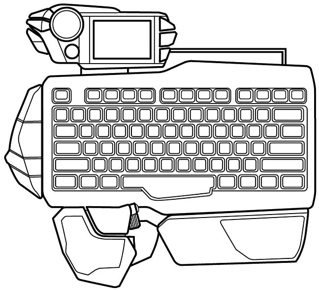 MadCatz S.T.R.I.K.E. 7 Keyboard, USB, DE