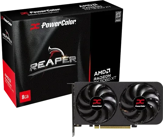 PowerColor Reaper Radeon RX 9060 XT, 8GB GDDR6, HDMI, 2x DP