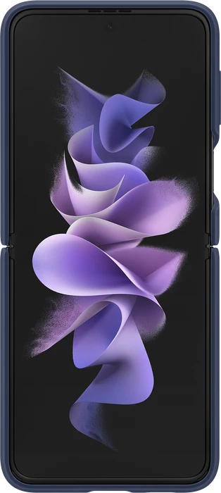 Samsung Silicone Cover with Ring für Galaxy Z Flip 3 5G navy
