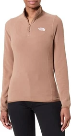 The North Face 100 Glacier Fleece 1/4 Zip Funktionsshirt langarm latte (Damen)