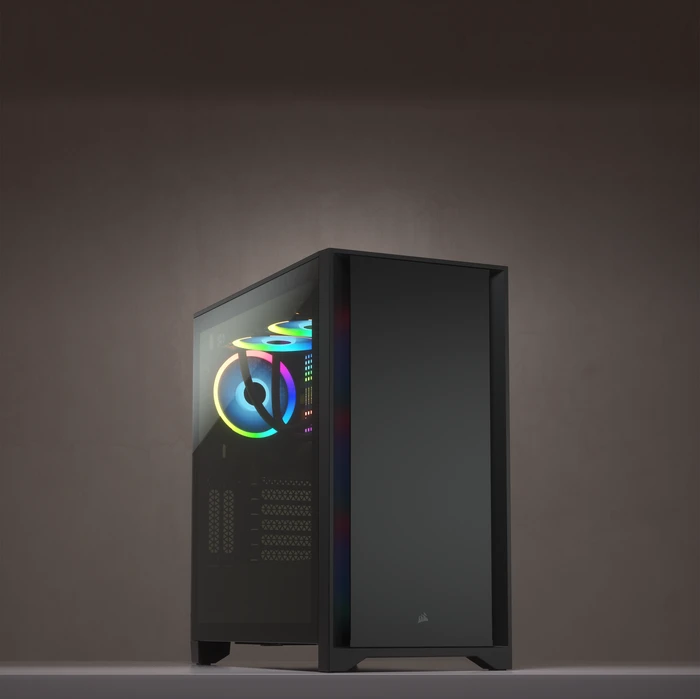 Corsair 4000D, schwarz, Glasfenster