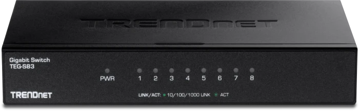 TRENDnet TEG-S Desktop Gigabit Switch, 8x RJ-45