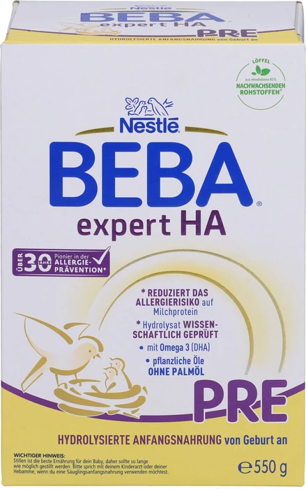 Nestlé Beba Expert HA Pre Anfangsmilch Pulver, 550g