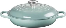 Le Creuset Gourmet-Profitopf Bräter aus Gusseisen rund 26cm 2.2l sea salt