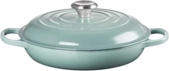 Le Creuset Gourmet-Profitopf Bräter aus Gusseisen rund 26cm 2.2l sea salt