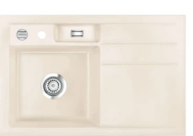 systemceram Bela 78 Einbau Becken links mit Ablauffernbedienung magnolie