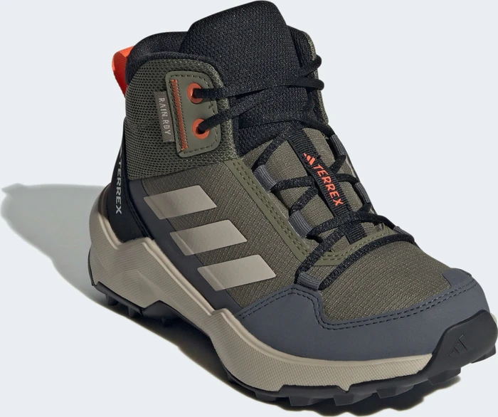 adidas Terrex AX4R Mid Rain.RDY olive strata/wonder beige/semi impact orange (Junior)