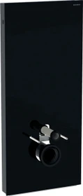 Geberit Monolith Sanitärmodul für Wand-WC, 114cm, Glas schwarz/Aluminium schwarzchrom