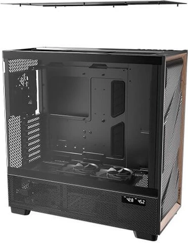 Antec Flux Pro, schwarz/braun, Glasfenster