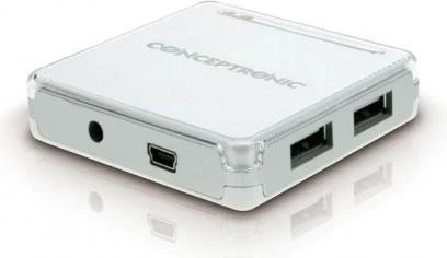 Conceptronic Stylish USB-Hub, 7x USB-A 2.0, USB 2.0 Mini-B [Buchse]