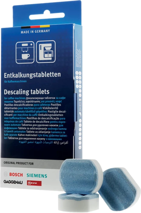 BSH Hausgeräte Entkalkungstabletten für Kaffeemaschinen und Wasserkocher, 3 Stück