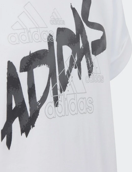 adidas Dance Knotted T-Shirt kurzarm white/silver metallic (Junior)
