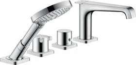 Hansgrohe Axor Citterio E 4-Loch Wannenrandarmatur mit Thermostat brushed bronze