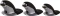 Fellowes Penguin beidhändige vertikale Maus, kabelgebunden, Größe S, schwarz/silber, USB Vorschaubild