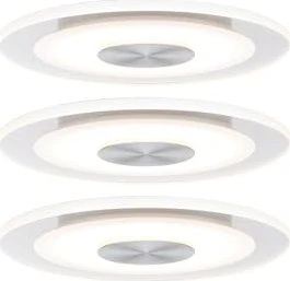 Paulmann LED Whirl 5.5W Einbauleuchte alu satiniert, 3 Stück