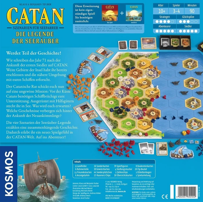 Die Siedler von Catan - Szenarien für Seefahrer - Die Legende der Seeräuber (Erweiterung)