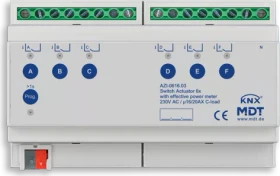 MDT Schaltaktor AZI Gen3 6-fach, 8TE REG, 16/20A, Schaltaktor (AZI-0616.03)