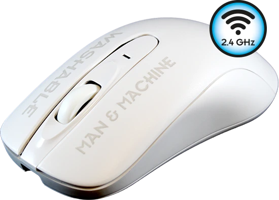 Man & Machine C Mouse washable wireless, weiß, USB