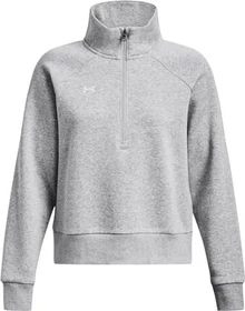 Under Armour Rival Fleece Zip Sweatshirt mod grey light heather/white (Damen)
