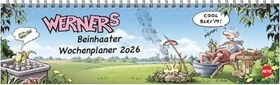 Heye Tischkalender 1 Woche/1 Seite 2026, 325x93mm quer, Werner, 56 Blatt